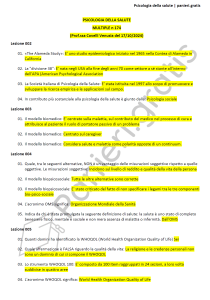 Paniere di Psicologia della salute - Multiple - Covelli - Scienze psicologiche - eCampus