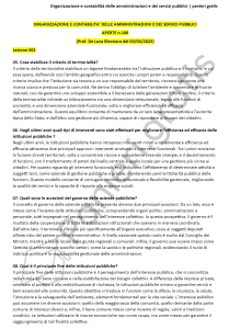Paniere di Organizzazione e contabilità delle amministrazioni - Aperte - De Luca