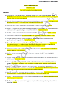 Paniere di Storia contemporanea - Multiple - Bellifemine - Scienze dell'educazione - eCampus