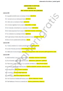 Paniere di Laboratorio di scrittura - Multiple - Saccoccio - Lams - eCampus