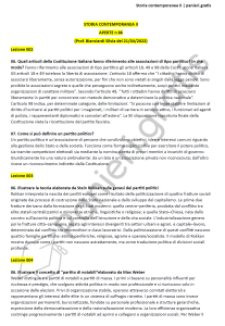 Paniere di Storia contemporanea II - Aperte - Lams - eCampus