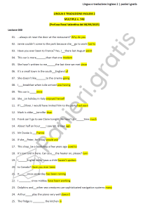Paniere di Lingua e traduzione inglese 2 - Multiple - Rossi - Lingue e culture europee - eCampus