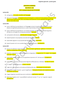 Paniere di Linguistica generale - Multiple - Scarpanti - Lingue e culture europee - eCampus