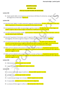 Paniere di Neuropsicologia - Multiple - Ciccarelli - Scienze e tecniche psicologiche - eCampus