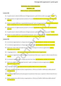 Paniere di Psicologia delle organizzazioni - Multiple - Cicero - Scienze psicologiche - eCampus