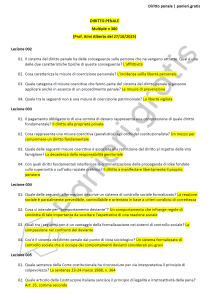 Paniere di Diritto penale - Multiple - Aimi - Servizi giuridici - eCampus