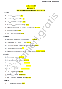 Paniere di Lingua inglese A - Multiple - Wiesenmayer - Ingegneria informatica - eCampus