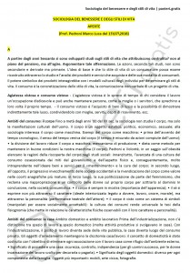 Paniere di Sociologia del benessere e degli stili di vita - Aperte - eCampus