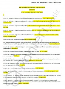 Paniere di Psicologia dello sviluppo tipico e atipico - Multiple - Scienze psicologiche - eCampus